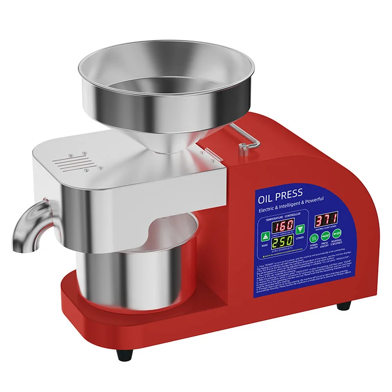 

Automatic Home Use Cold-Pressed Soybean Olive Coconut Oil Press Machine-Walnut Oil Type Included