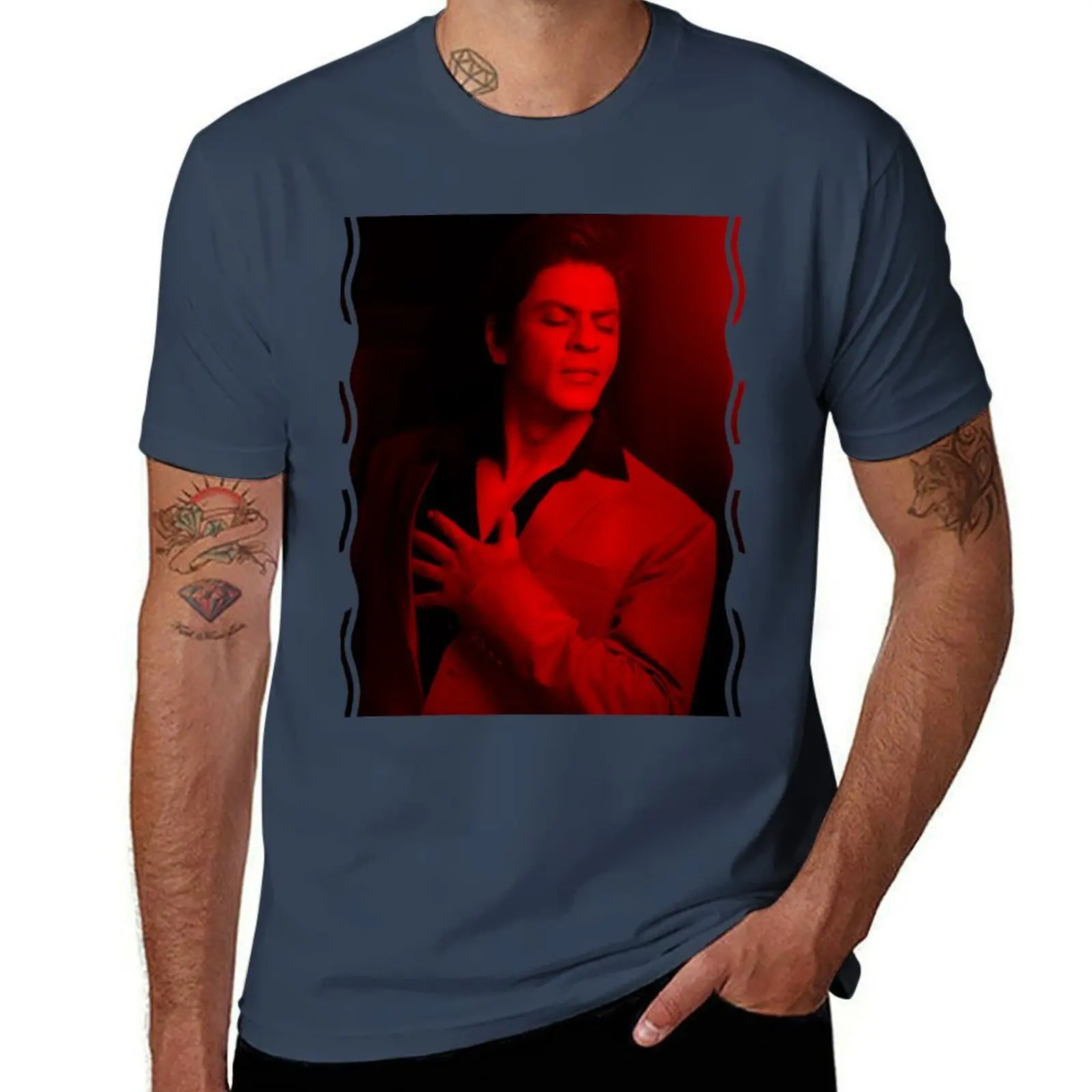 Shahrukh Khan - Celebrity T-Shirt Fashion Print Casual Short Sleeve