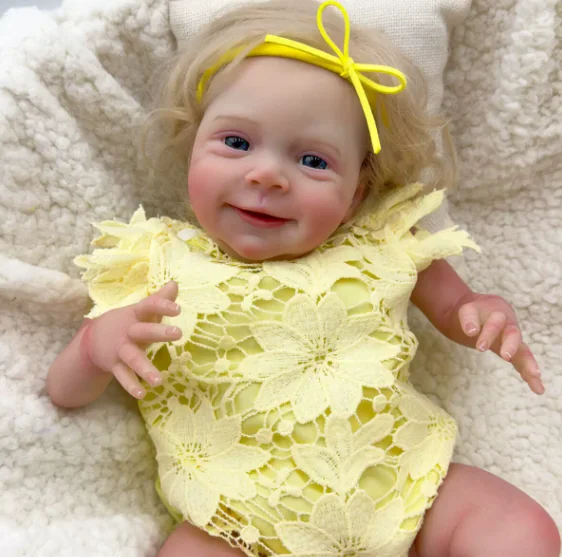 Lebensechte wiedergeborene Babypuppen, weiches Silikon, zum Schlafen, Begleiten, Sebastian, realistisch, für Neugeborene, handgefertigt, Stoffkörper, Weihnachtsspielzeug