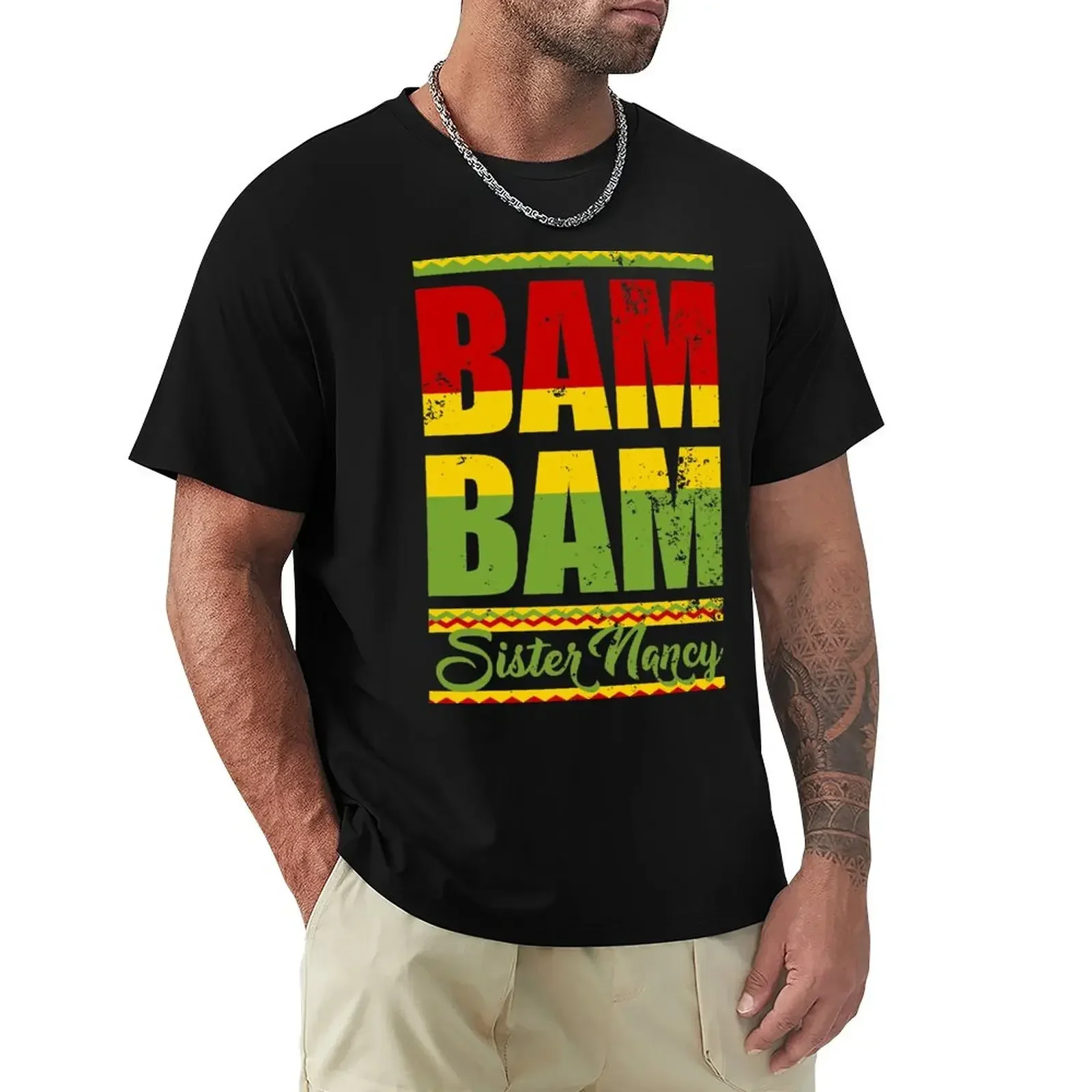 Sister Nancy - Bam Bam T-Shirt vintage clothes korean fashion cotton t shirt men