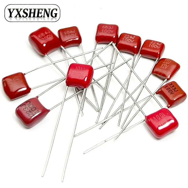 10PCS 100V Polypropylene Film CBB Capacitor 10nF 22nF 33nF 39nF 47nF 100nF 220nF 470nF 104 223 103 393 473J 333 154 224 334 474J