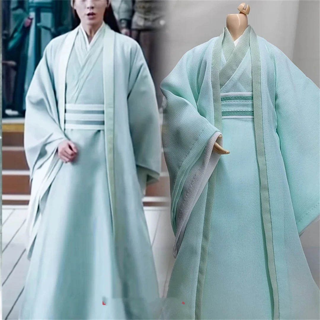 

1/6 мужское платье Hanfu пальто древний свободный халат наряд рубашка одежда игрушки модель для 12-дюймовой экшн-фигурки тело куклы