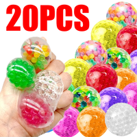 3.5cm Squeeze Ball Soft Rubber Grape Ball Stress Relief Party Favors Kids Boy Girl Birthday Party Supplies Gifts 5/10/15/20Pcs