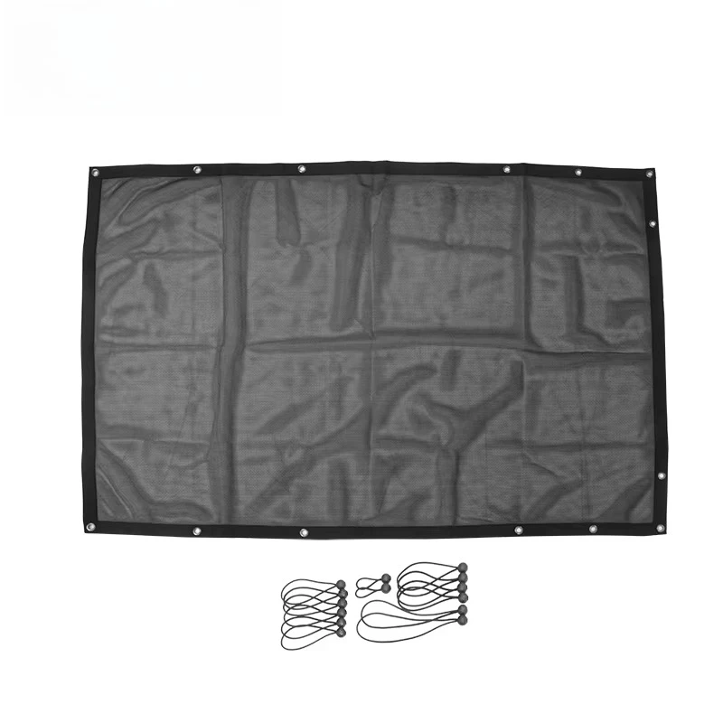 

Black Soft Top Sunshade Mesh Covered Jeep Wrangler JL 18-19