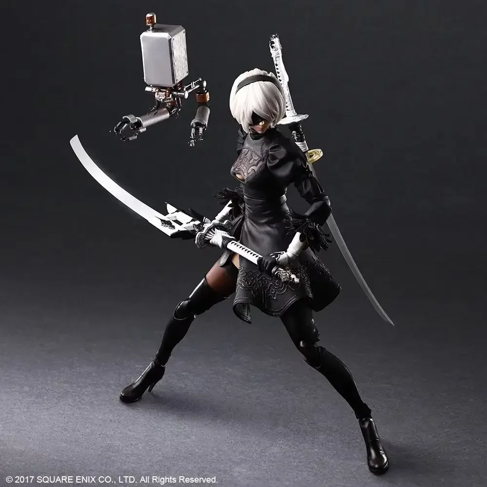 

Nier:Automata 2 Type B Action Figure Play Arts Dx Deluxe Movable Pvc Statue Figurine Doll Toy Model Collection Children Gift