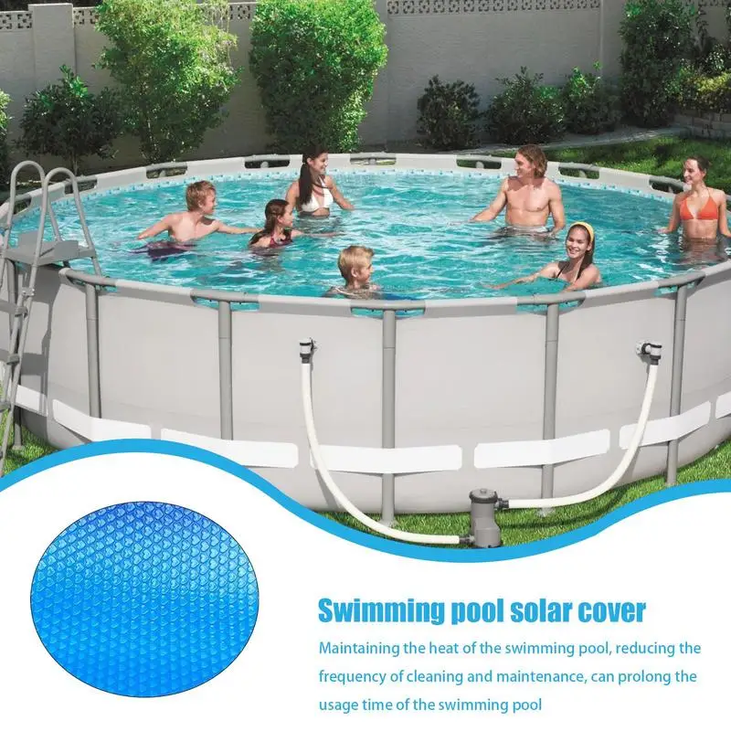 180/300/360CM 260x170cm Swimming Pool Cover Rectangular & Round Pool Solar Cover Heat Retaining Blanket  Safety Covers