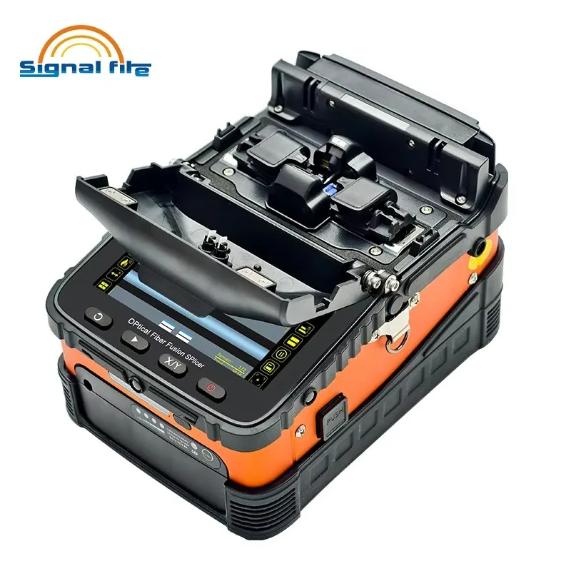 SIGNALFIRE AI-5Pro fusion splicer machine optical fiber welder splicing machine 8 second splicing 6 motor tool kit
