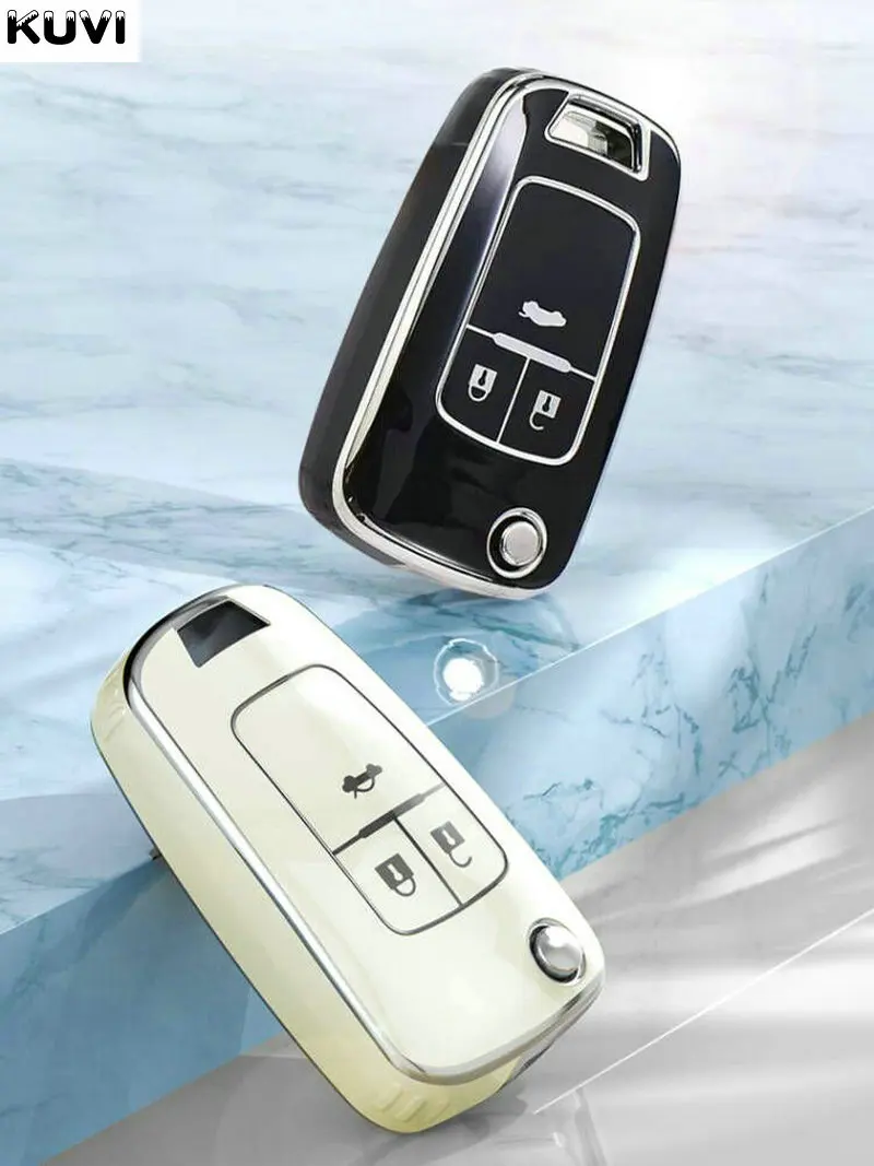 

NEW TPU Car Folding Key Case Cover For Chevrolet Cruze Aveo Trax Sail Malibu Captiva Opel Vauxhall Astra J Corsa Insignia Mokka