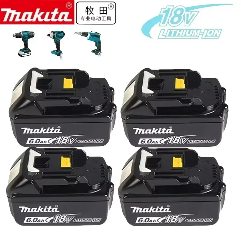 

100% Original Makita 6Ah Rechargeable Battery for Makita BL1830B BL1850B BL1850 BL1840 BL1860 BL1815 Replacement Lithium Battery