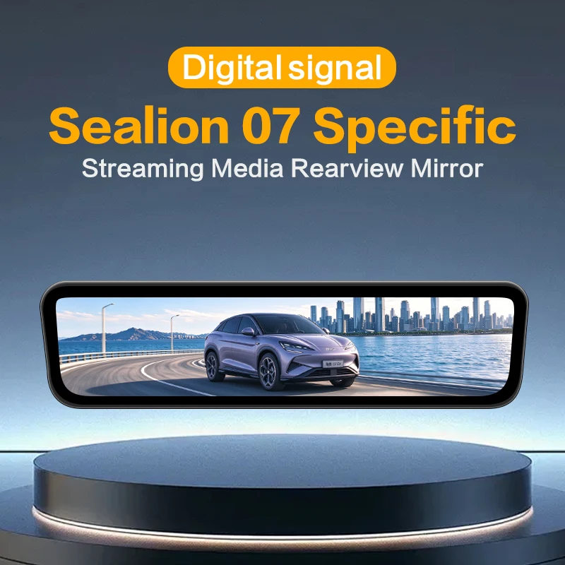 SINJET For BYD Sealion 07 Night Vision HD Camera Dash Cam 9.2Inch Touch Screen Car Electronics Digital Rearview Mirror