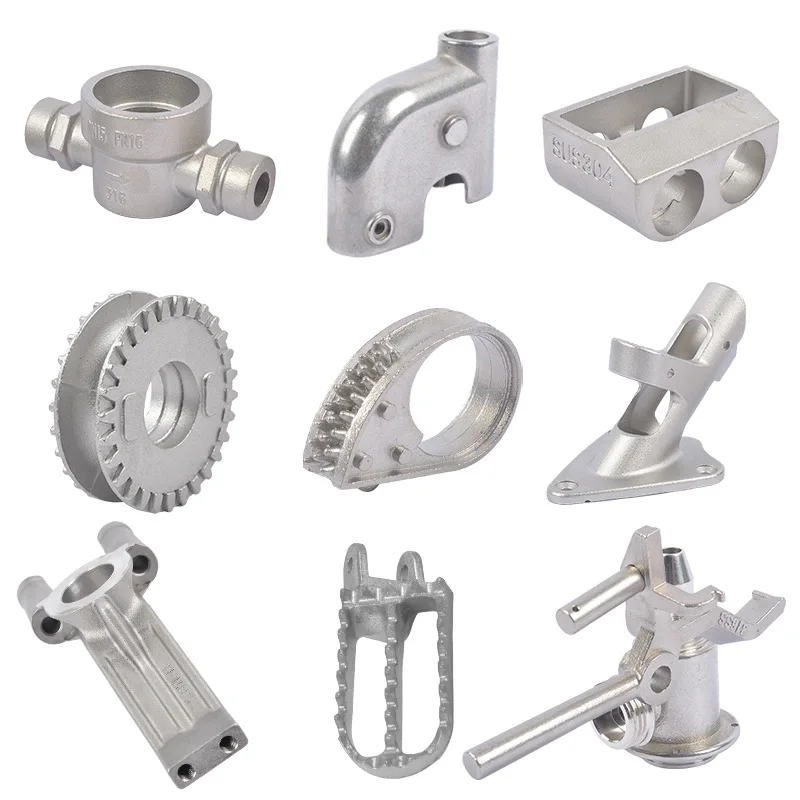 Precision 304 Stainless Steel Silica Sol Investment Casting Parts | High Complexity Connectors & Fittings for Industrial Machine