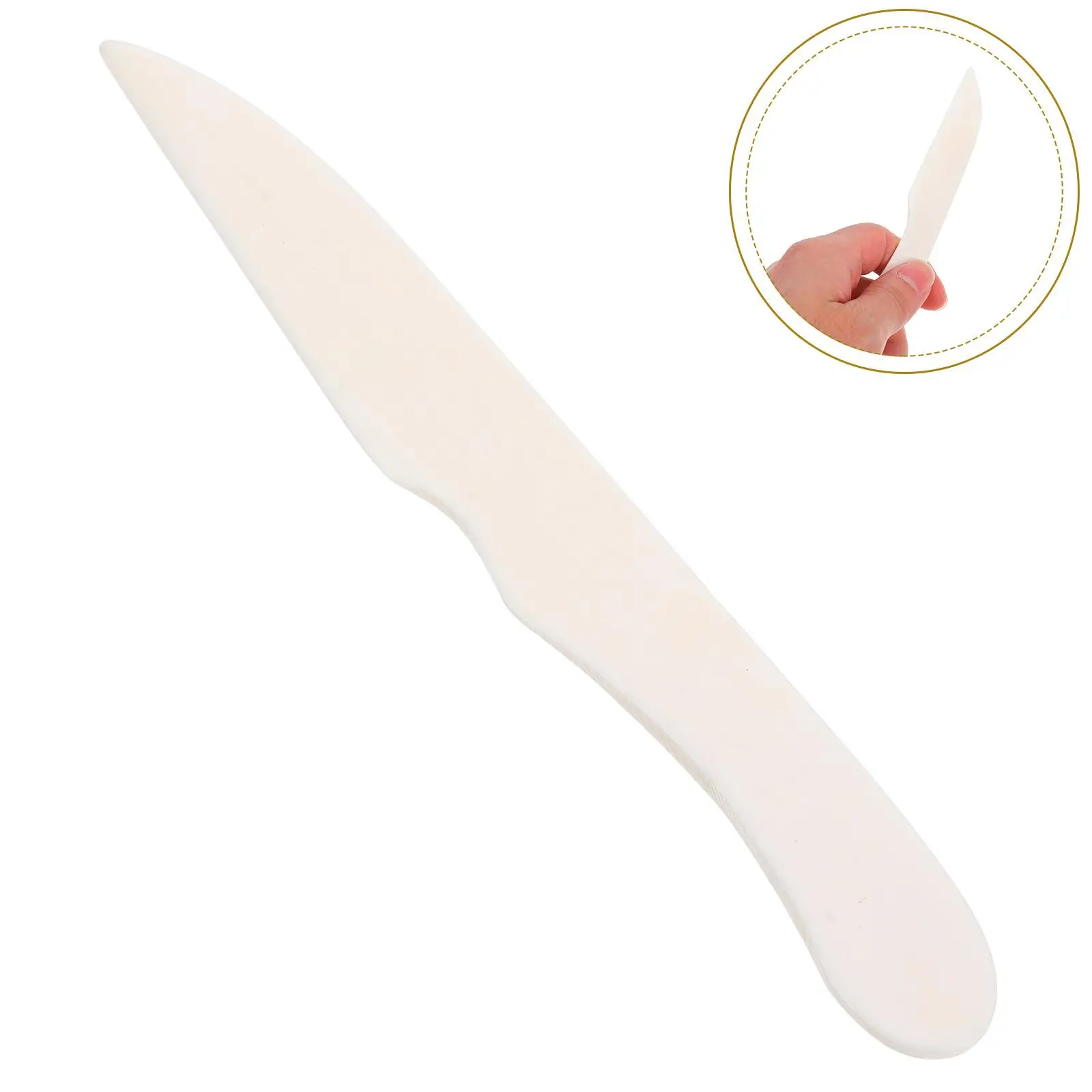 Herramienta de puntuación de carne, carpeta de huesos de tablero de yeso, herramienta de artesanía, encuadernación de libros, suministros para manualidades de papel, carpeta de huesos práctica de uso largo