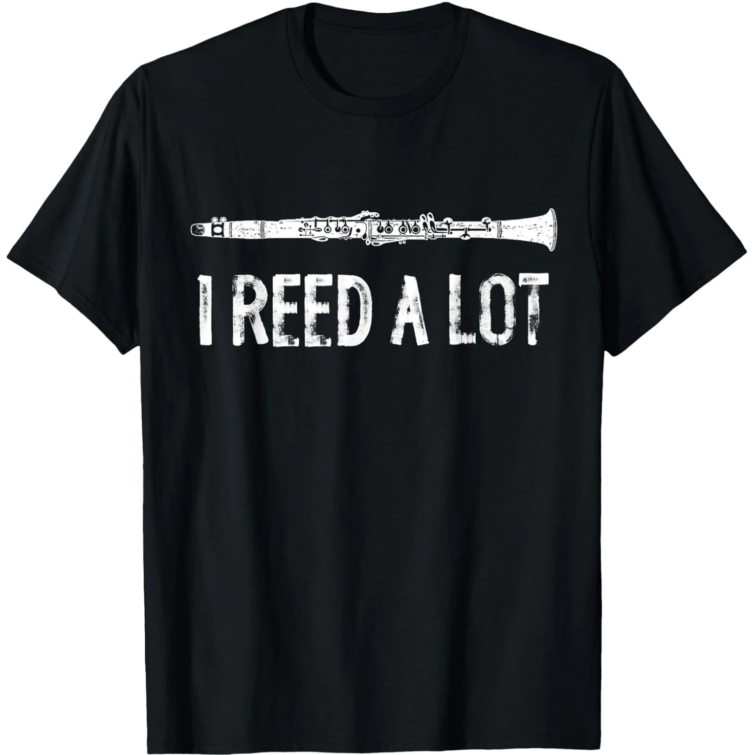 Klarinette Vintage Patent Klarinettist Zeichnung T-Shirts Herren Baumwolle Humor Streetwear T-Shirt Kurzarm Unisex Lose Kleidung – Detail 2