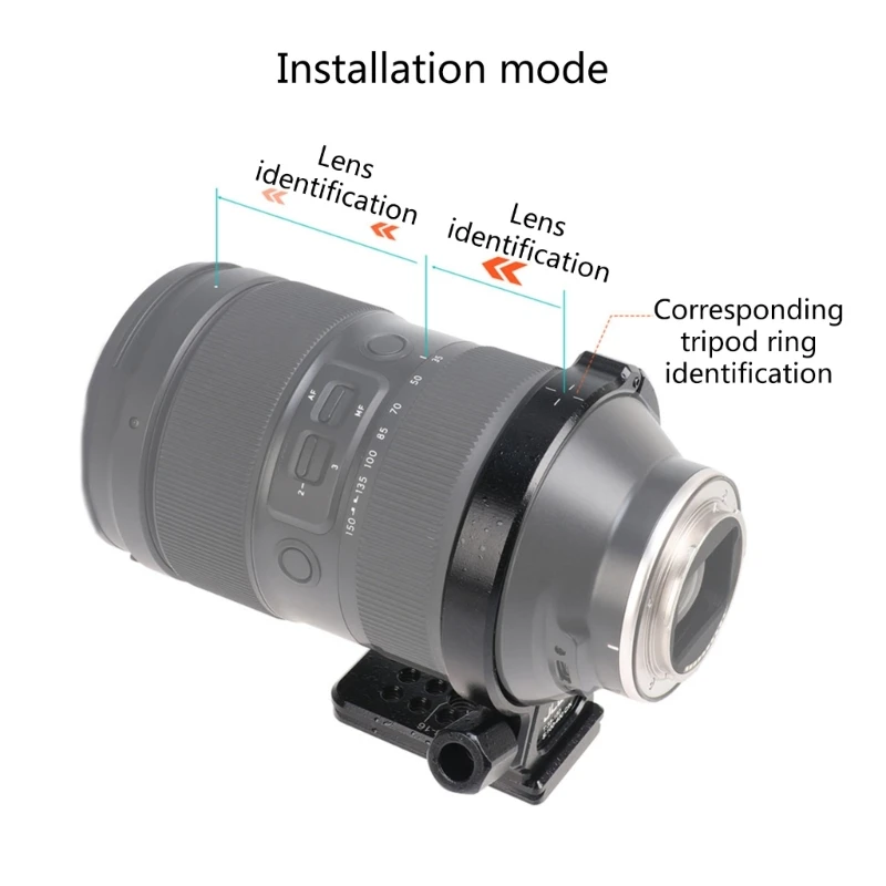 Lens Kraag Ondersteuning Statief Mount Ring Voor 35-150Mm 100-400Mm Eigentijdse Lens, Bodem Is Arca Type Quick Release Plaat