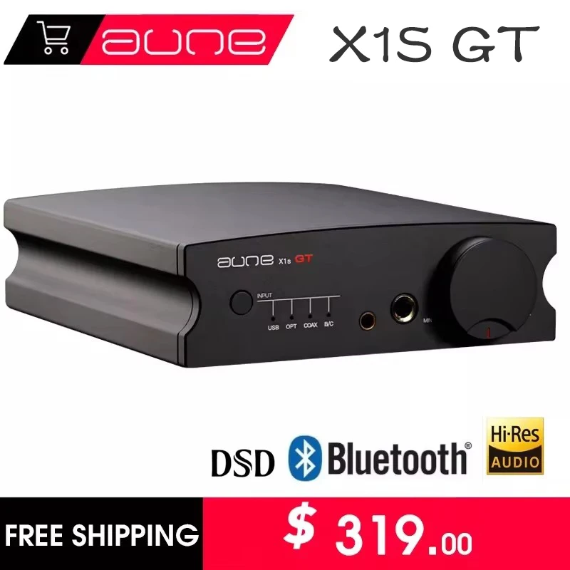 AUNE X1S GT decodificador de Audio Digital sin pérdidas DSD Masterband Bluetooth 5,1 amplificador BT DAC con amplificador de auriculares HIFI ES9038Q2M X1SGT