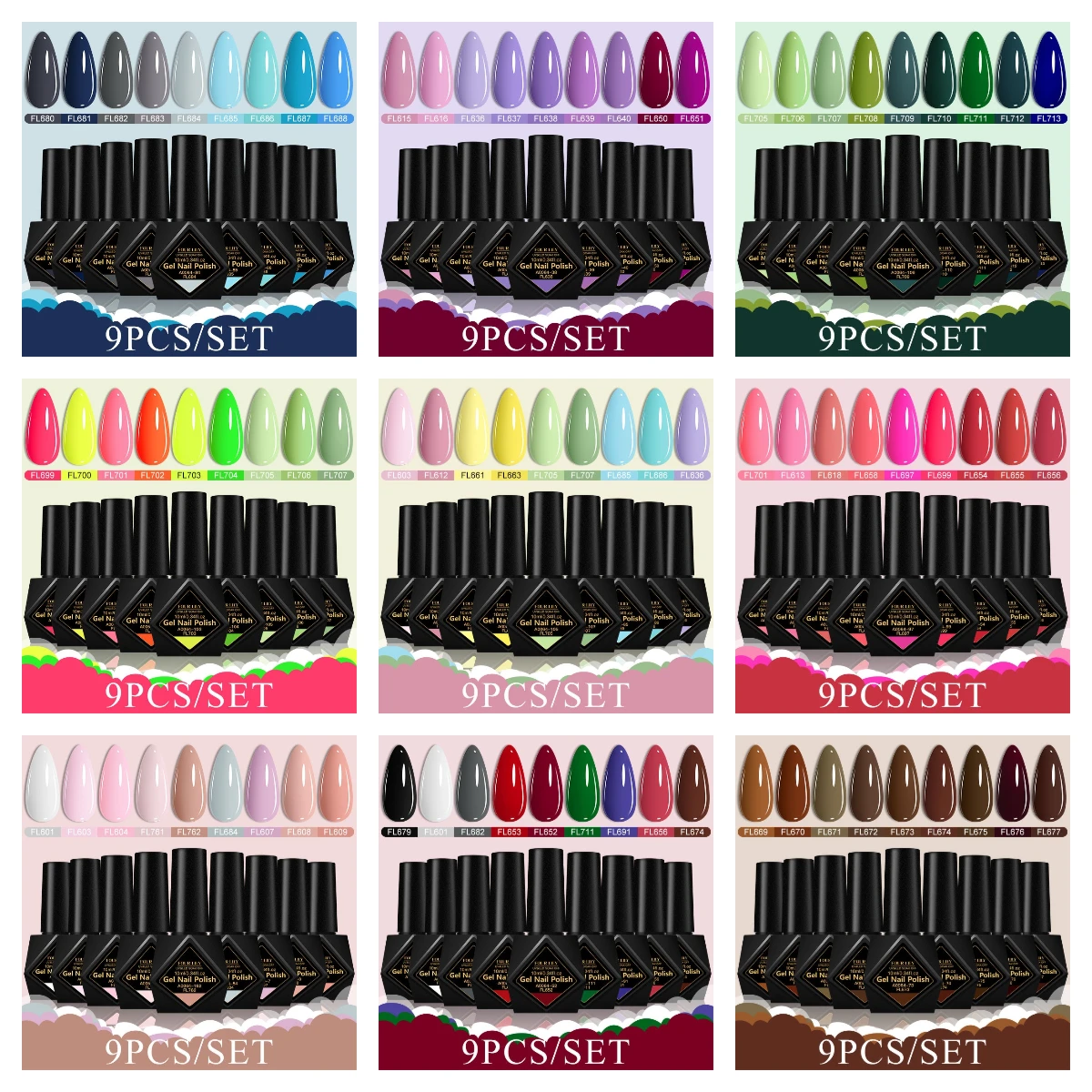 

Набор всесезонных гель-лаков для ногтей HEMA TPO, бесплатное качество салона, долговечный УФ-светодиодный лак для дизайна ногтей для женщин, маникюр «сделай сам»