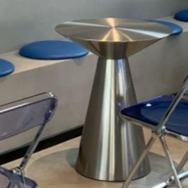 Круглый креативный журнальный столик, атмосферный дизайн, современный высокий обеденный стул, популярная мебель для кафе с высоким акцентом, Soffbord XY40KFZ