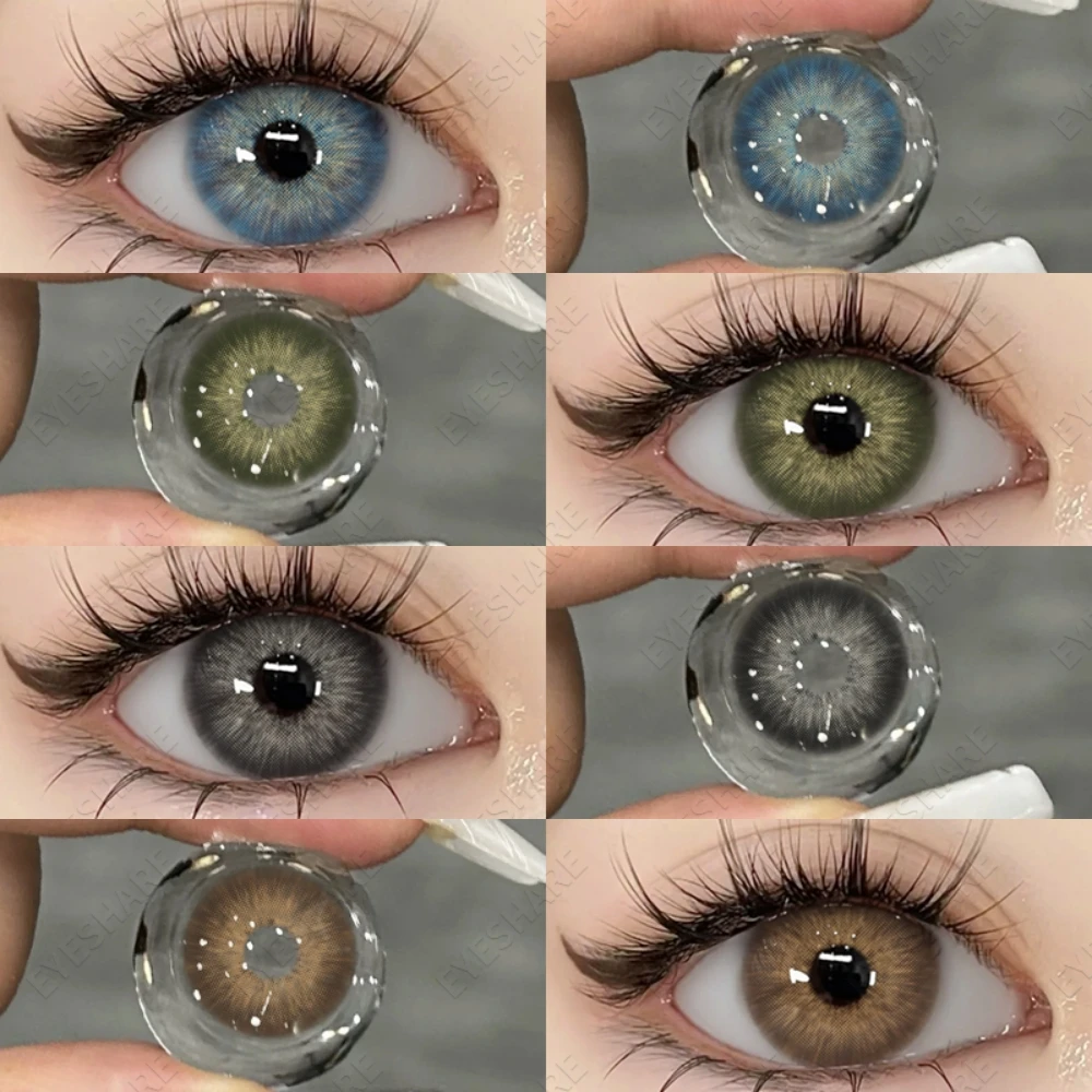 EYESHARE 1 Paar farbige Kontaktlinsen für Augenkosmetik, hochwertige blaue Linsen, grüner Kontakt, modische kosmetische Augenkontakte