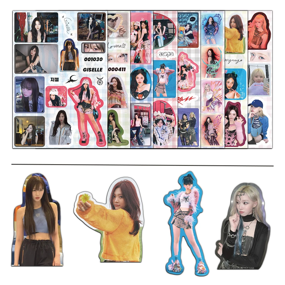 8 Stuks Creatieve Karakter Vrouwen Groep Sticker Persoonlijkheid Sticker Diy Box Notebook Sticker