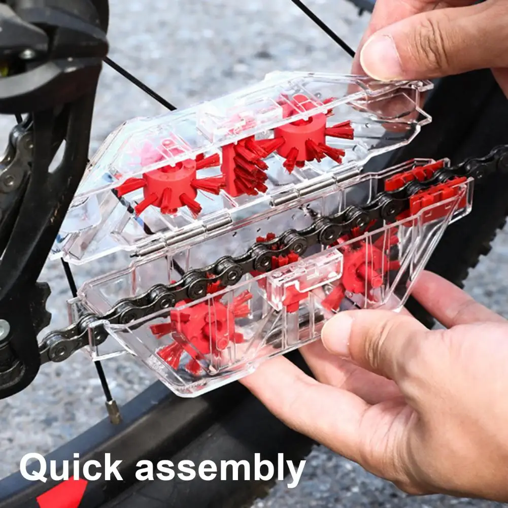 

Bicycle Chain Cleaner Bike Chain Cleaner with Lubricant Oil for Mtb Road Bikes Visible Soaked Scrubber for Easy for Maintenance