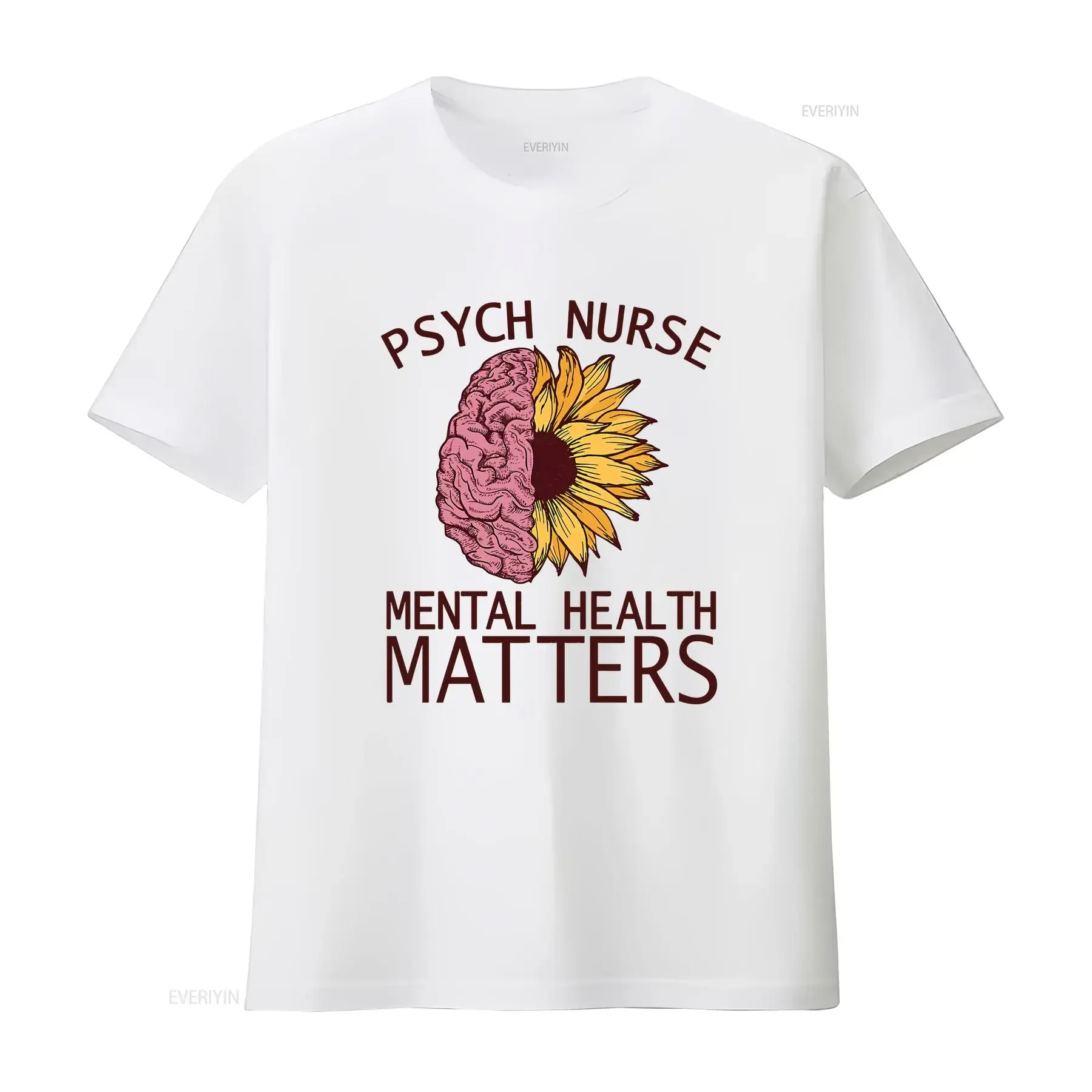 Psych nurse shirt psychiatric RN gifts Graduation mental health retro vintage Washed Comfortable designer clothes Unisex