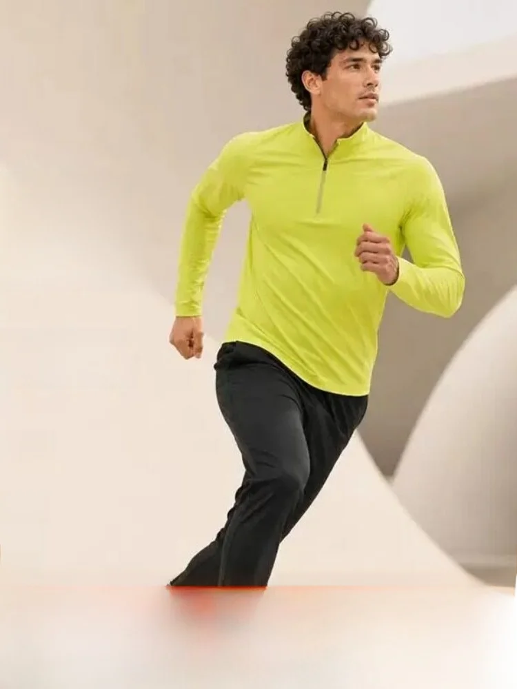 Dynamic Warmth Grid Velvet Fleece Jacket Half Zipper Men's Women's Outdoor Comfortable Breathable Long Sleeve T-Shirt