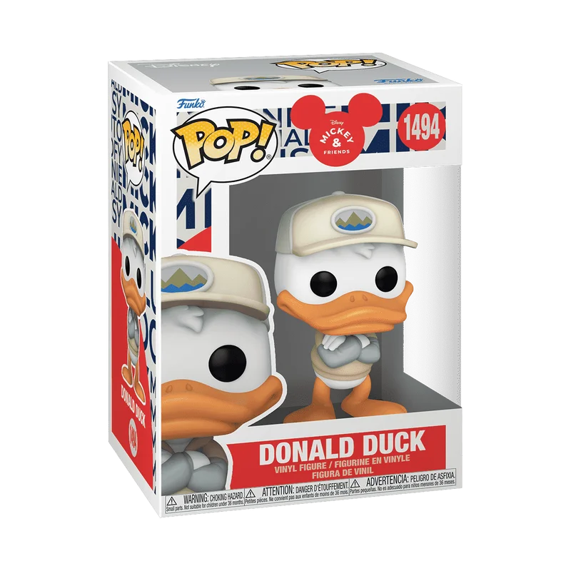 Funko Pop Disney Donald Duck Model Dolls Kawaii Figure 1494# Room Ornament Toys Figurine Boys Collectibles Birthday Gifts