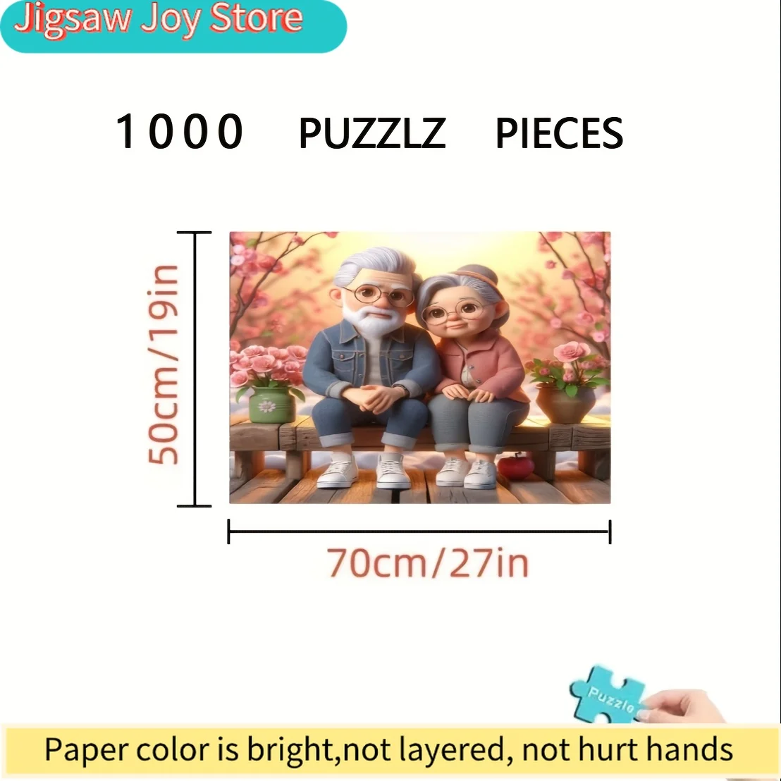 

Пазл из 1000 элементов для пожилой пары: Сакура, трогательный подарок на годовщину, День святого Валентина