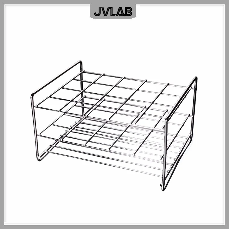 Stainless Steel Rack Stainless Steel Wire Test Tube Holder For Test Tube Hole Diam. 26mm ~31.5mm 20 Wells 1 / PK