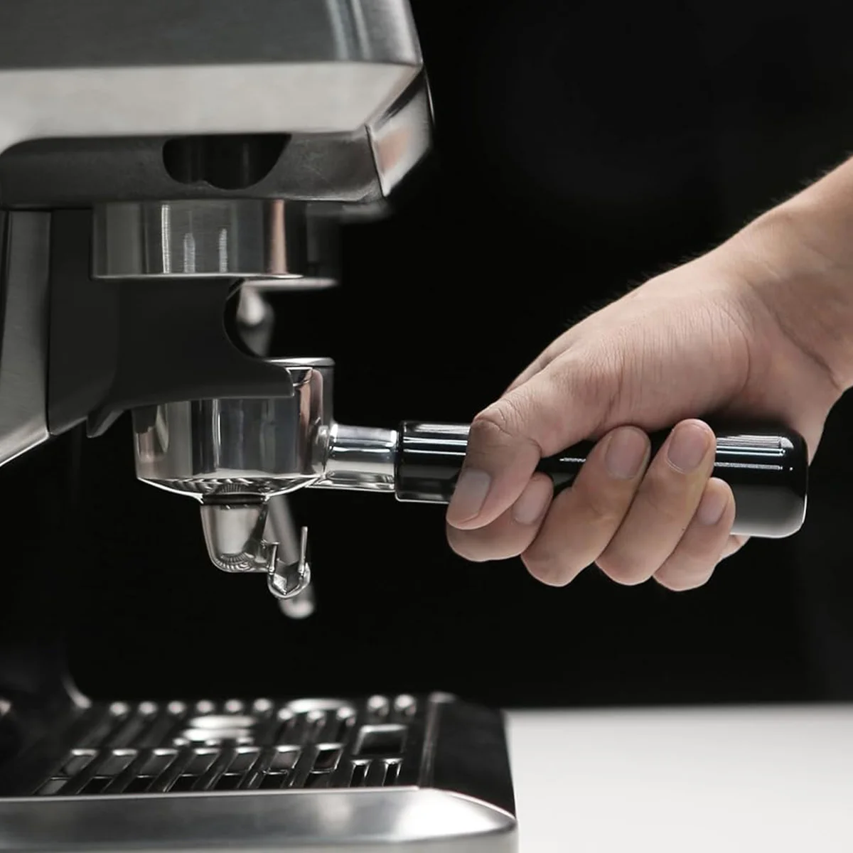 A58E-54MM Профессиональный портафильтр для кофе эспрессо без дна из нержавеющей стали с корзиной для фильтра с одной и двойной чашкой