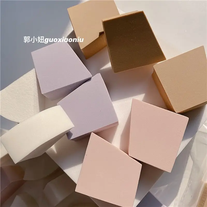 20 Pieces A Bag Of Various Leather Powder Puff NBR Makeup Sponge Small Triangular Trapezoidal Sponge Puff