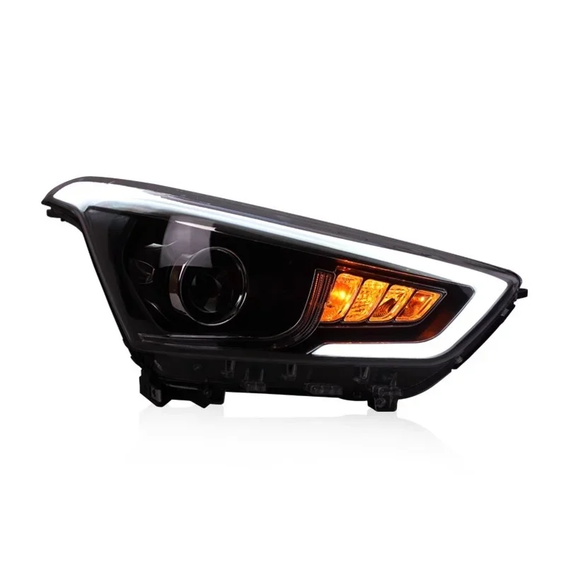 Для Hyundai IX25 15-16: Модифицированный светодиодный блок фар с ДХО и указателями поворота, автомобильные аксессуары
