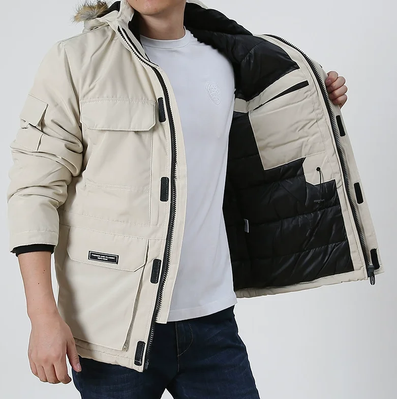 

New fashion jackets Outdoor Leisure Down Parka Cotton-Padded Men's Slim Cotton Coat High Quality Design Casual Down Parka Men