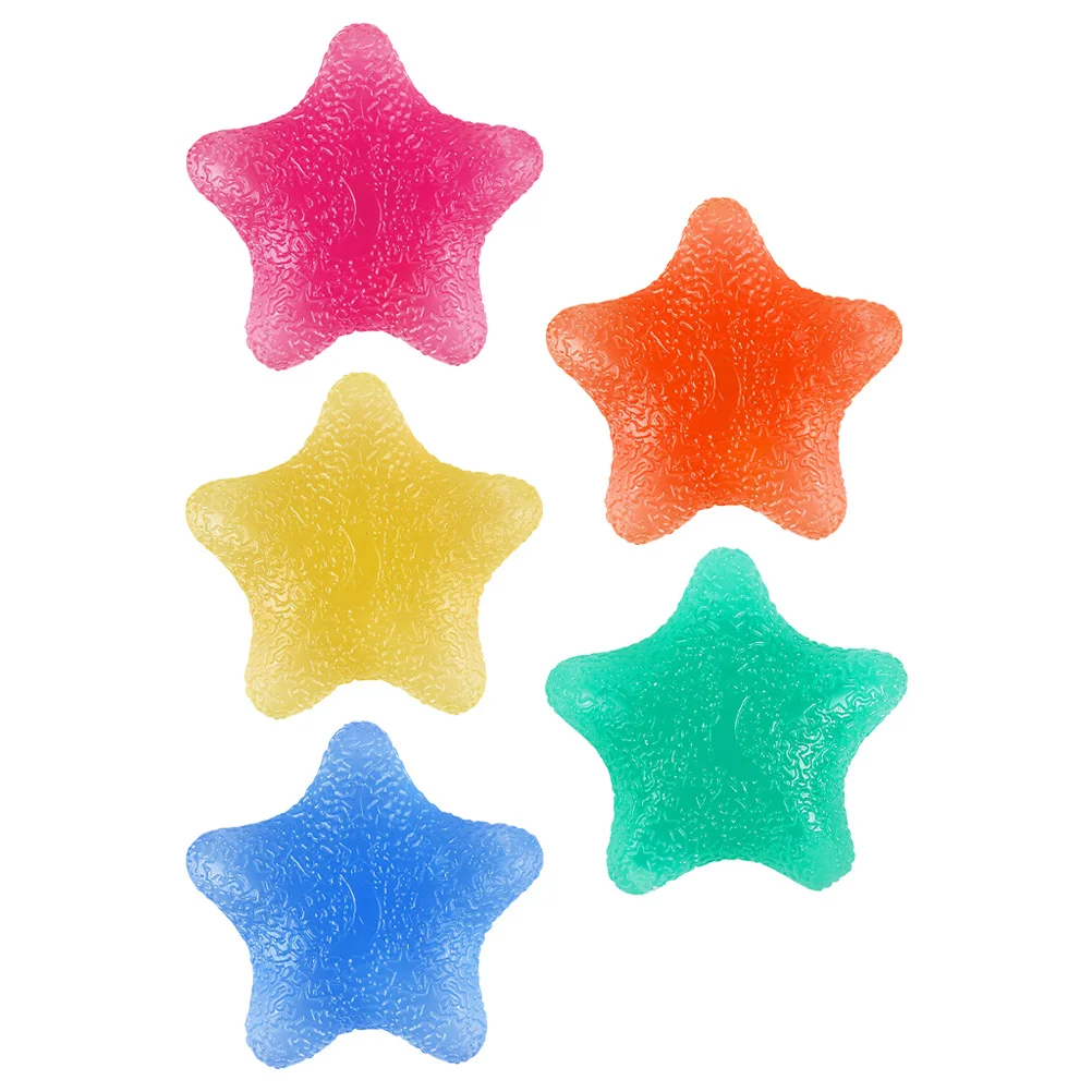 5 قطعة قبضة اليد قوة المدرب كرات الضغط الإجهاد الإغاثة فنجر ممارسة المحمولة تدليك اللياقة البدنية أداة كرات الإجهاد #3