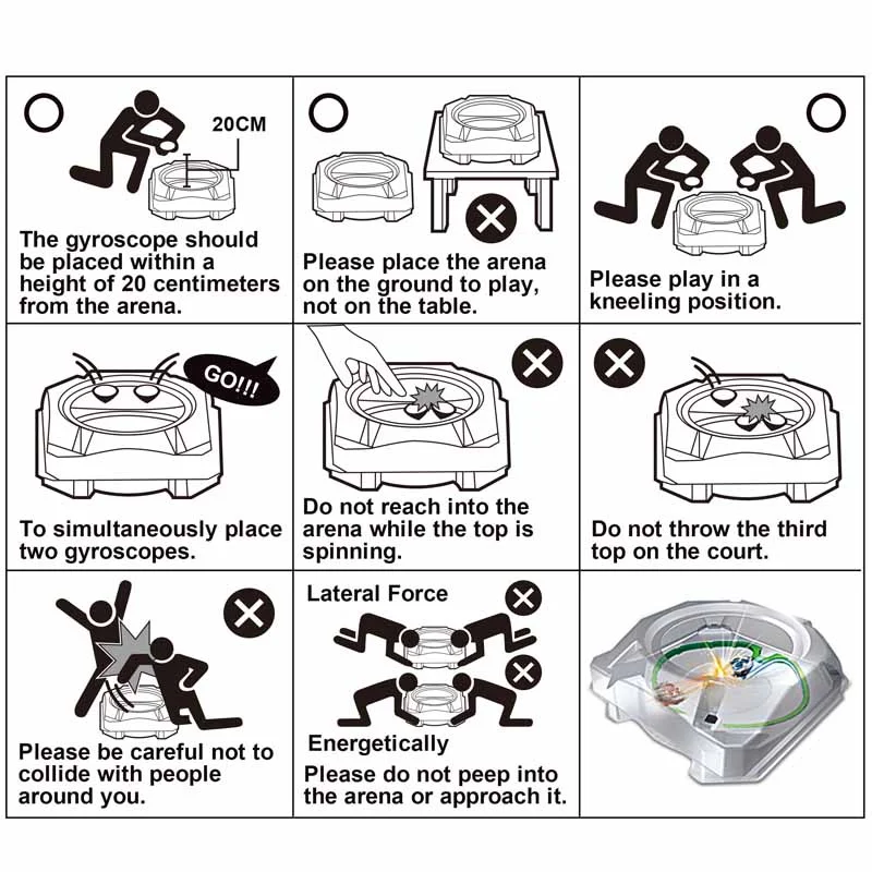 Bey X BX-10 Xtreme Stadium Battle Plate for Spinning Top Kids Toys for Boys Gift