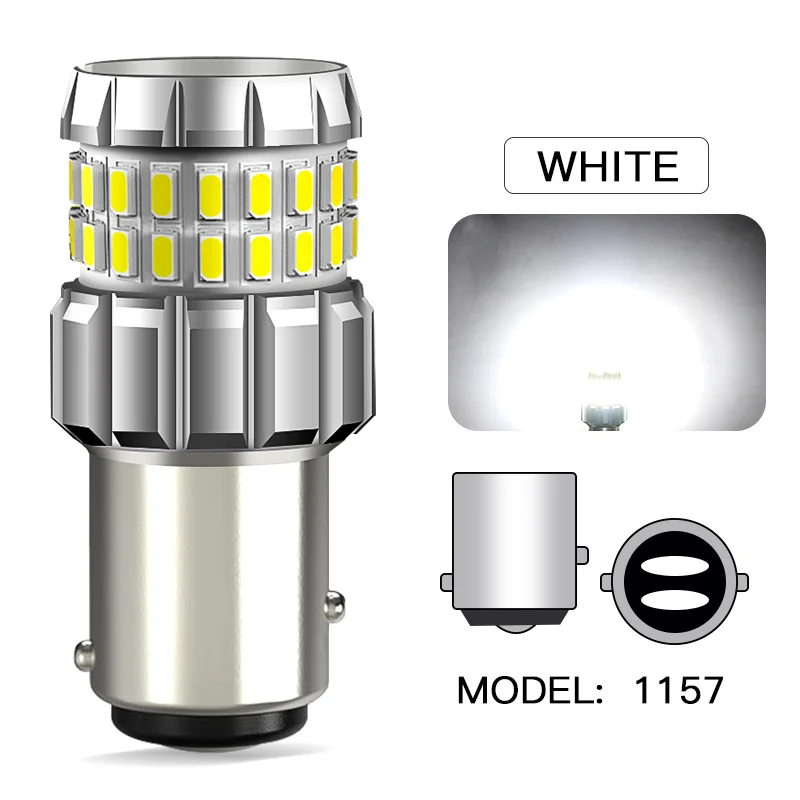 2PCS P21W P21/5W W21/5W Led-lampe T25 3157 1156 T20 BA15S 1157 BAY15D LED Canbus Licht Auto Reverse Bremse Schwanz Blinker Lampe