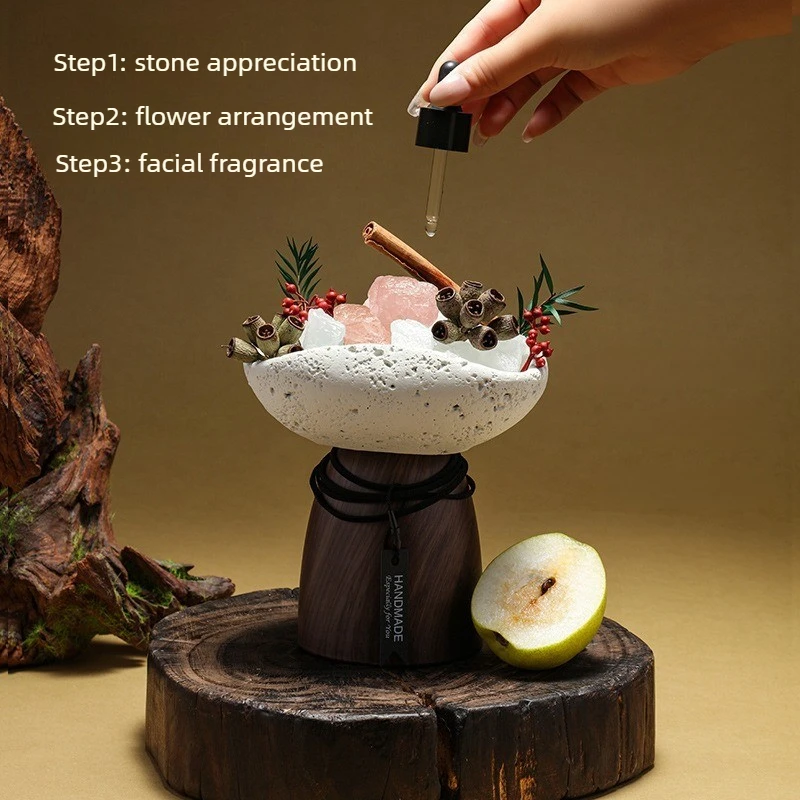 Luxury Diffuser Stone Gift Set, Bedroom Aroma Essential Oil Kit, Hotel Long Lasting Fragrance, Home Decor Ornament with Gift Box