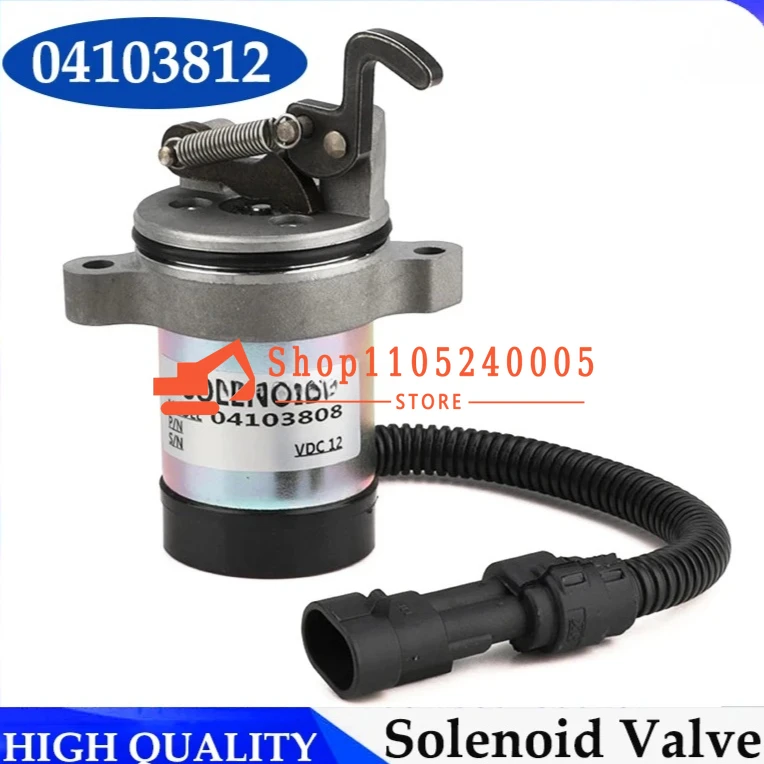 0410-3812 Fuel Shutdown Solenoid Valve 04103812 12V For F3L F3M F4L F4M 1011 2011