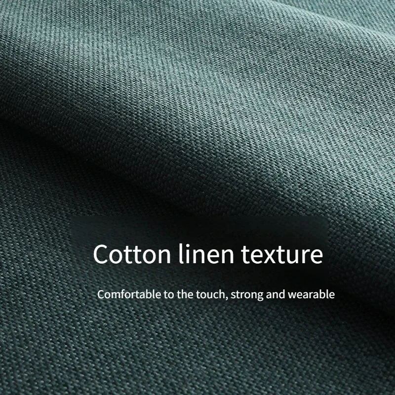 Thick Cotton Linen Fabric Per Meter for Upholstery Pillowcase Tablecloth Stool Cushion Sewing Sofa Cover Cloth Wearable Plain