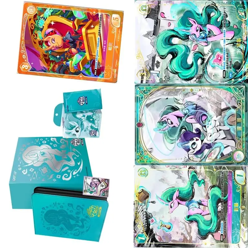 Cartes authentiques KAYOU My Little Pony Steed Mane Splendor Coffret Cadeau Édition Limitée Jeu de Combat ‌   Cartes de collection d'anime à échanger