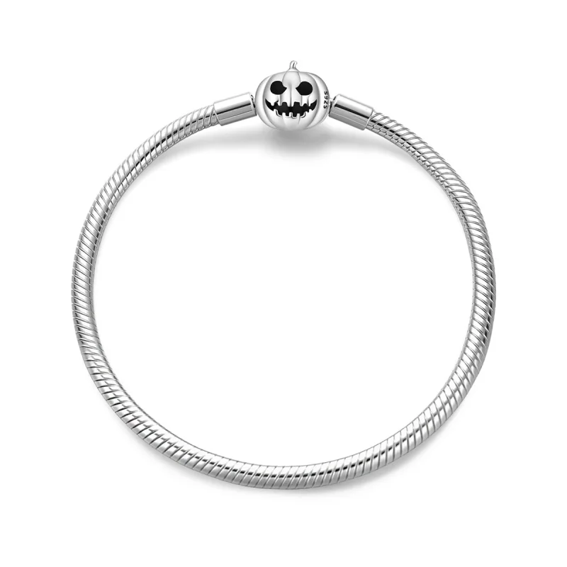 2026 Neues 925 Sterling Silber 17-20CM Leuchtendes Kürbis-Armband für Damen Mode Exquisiter Schmuck Geschenke zum Geburtstag und Jahrestag – Detail 1