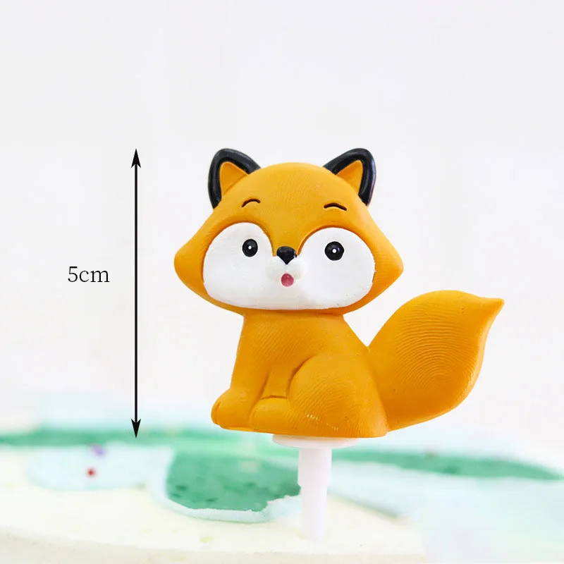 Waldtier Thema Cupcake Topper Igel Schaukel Kuchen Topper Figur Puppe Kinder Baby Dusche Geburtstag Geschenk Woodland Party Dekor – Detail 6