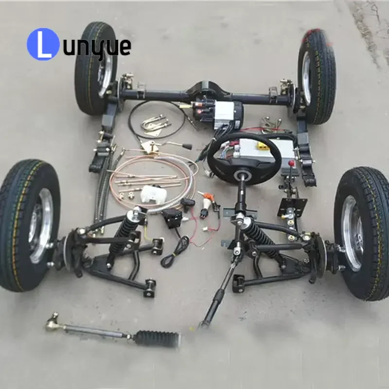 Dc Charger 4 Wheel Scooter for Adults Battery Powered Passenger Electric Car Ac Kit Axles