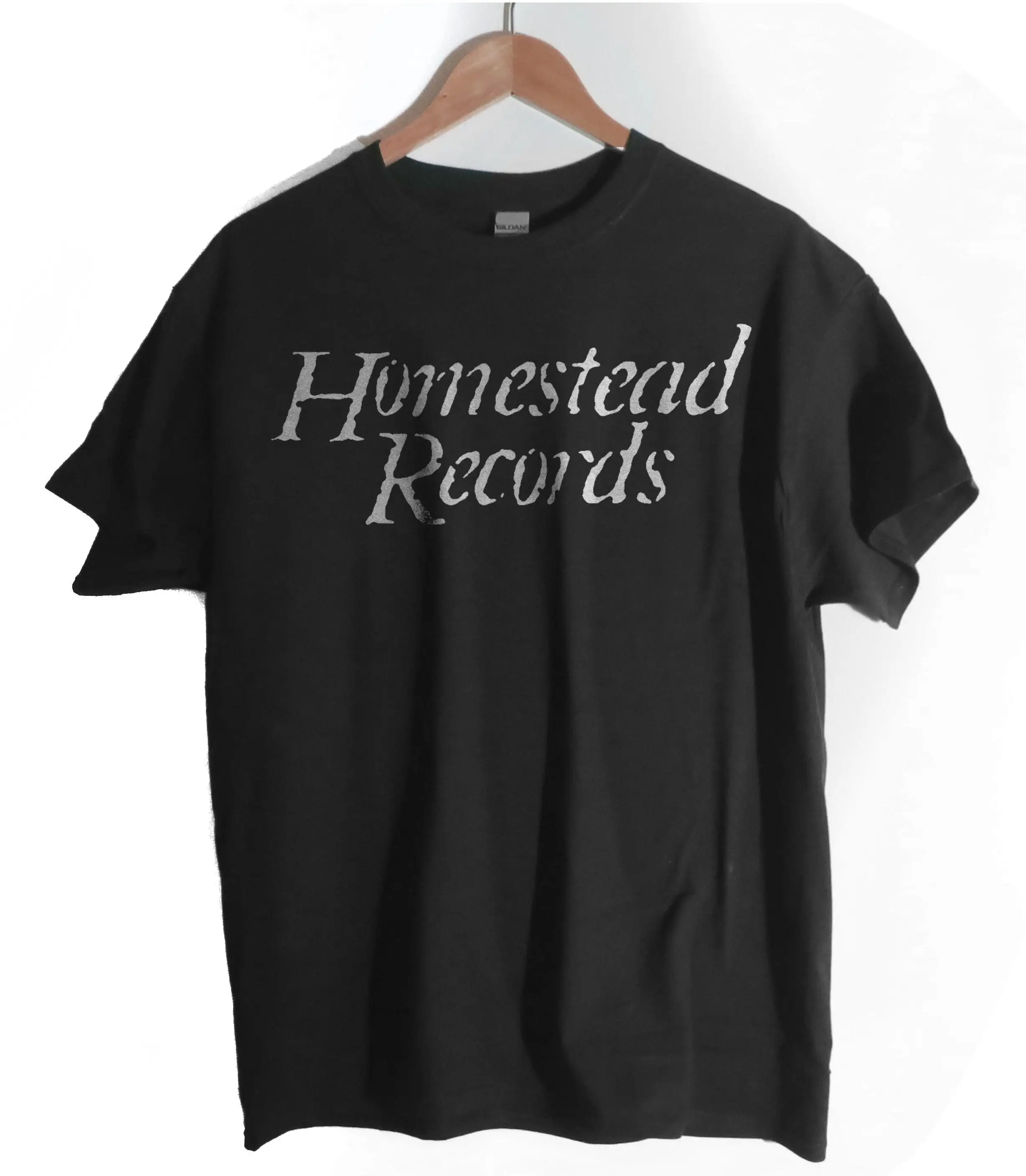 Homestead Records T Shirt screen print short sleeve cotton