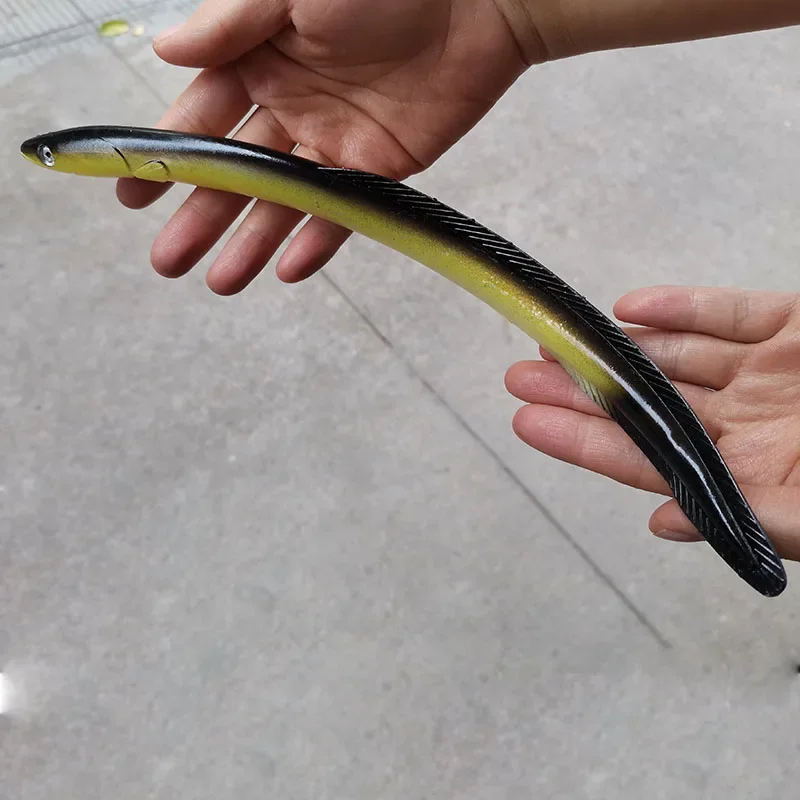 xgnvpy Sea Eel Swimbait Fishing Lure Carp Wobblers Pollock Artificial Silicone Bait Tackle 30cm 56g