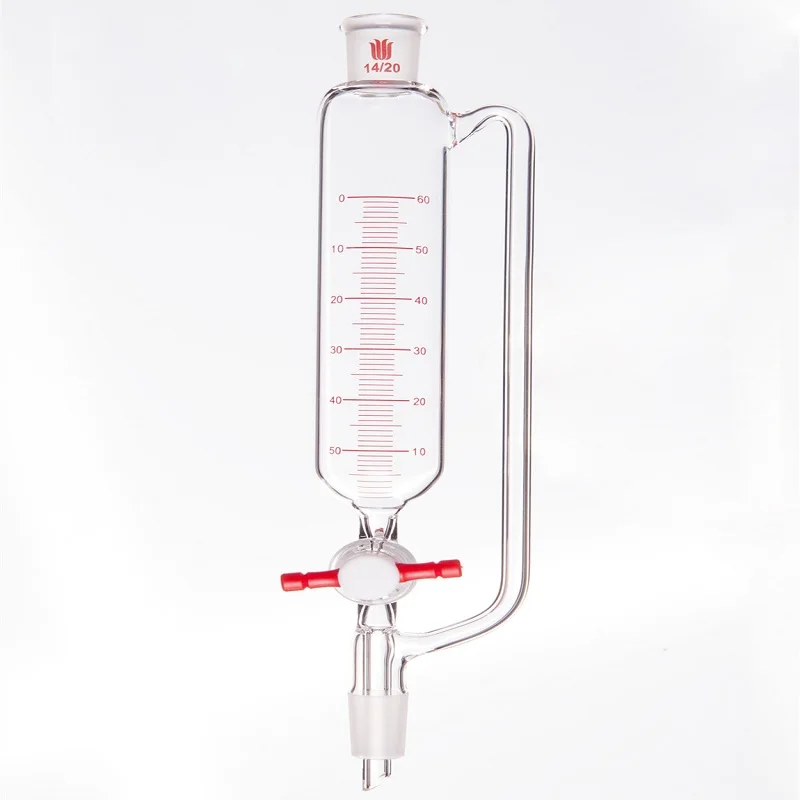 SYNTHWARE Constant pressure drip funnel, With tick marks, PTFE valve, Addition funnel, Borosilicate glass, F62