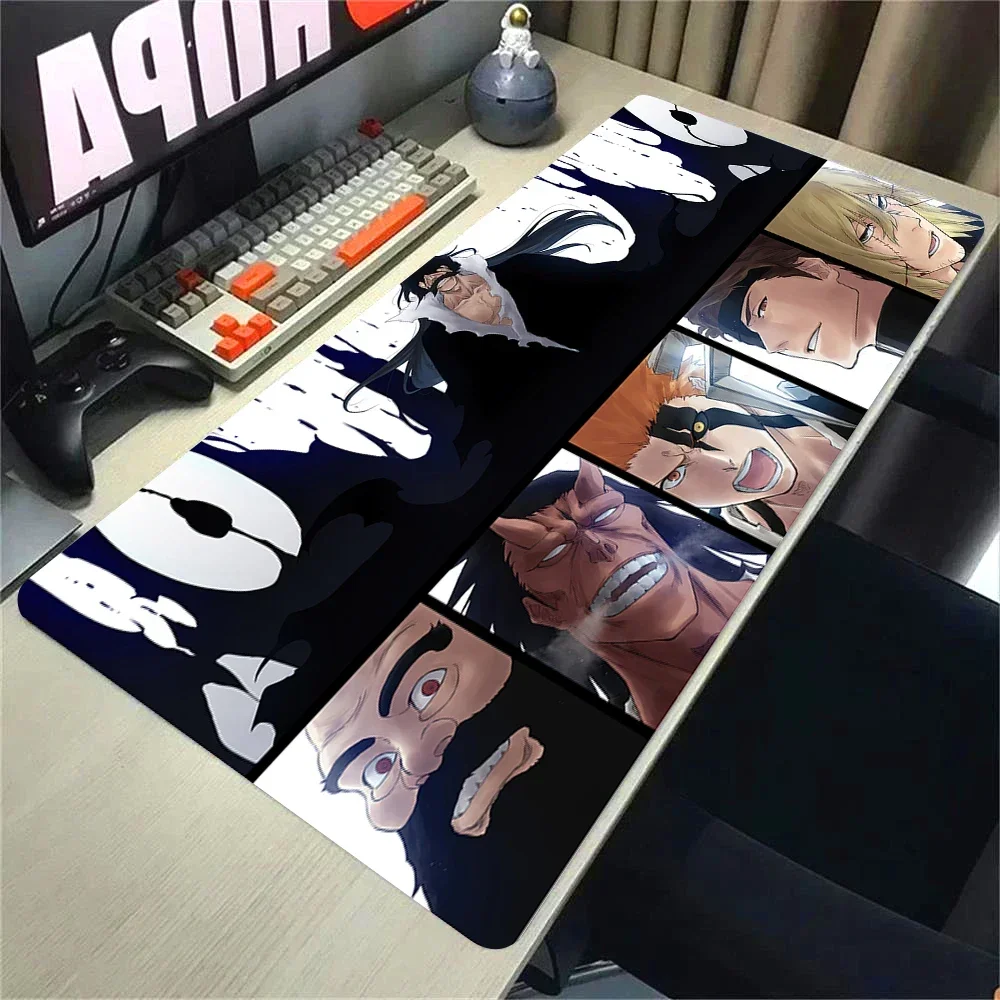 CIFBUY BLEACH Large Mouse Pad, Black White Anime Character Art Keyboard Mat, Pretty Decor for Game Table Mouse Mat
