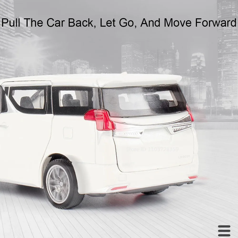 1:32 LM300H LX570 モデルカー 合金ダイキャストミニチュア車両玩具 サウンドライト ドア開閉 プルバック式 子供向けフェスティバルギフト