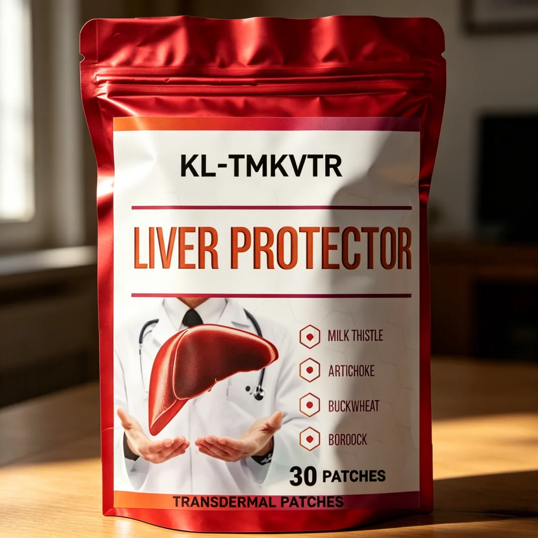 30 Patches Liver Support Transdermal Patches Liver Detox With Milk Thistle, Artichoke Leaf, Buckwheat Sprouted, Curcumin