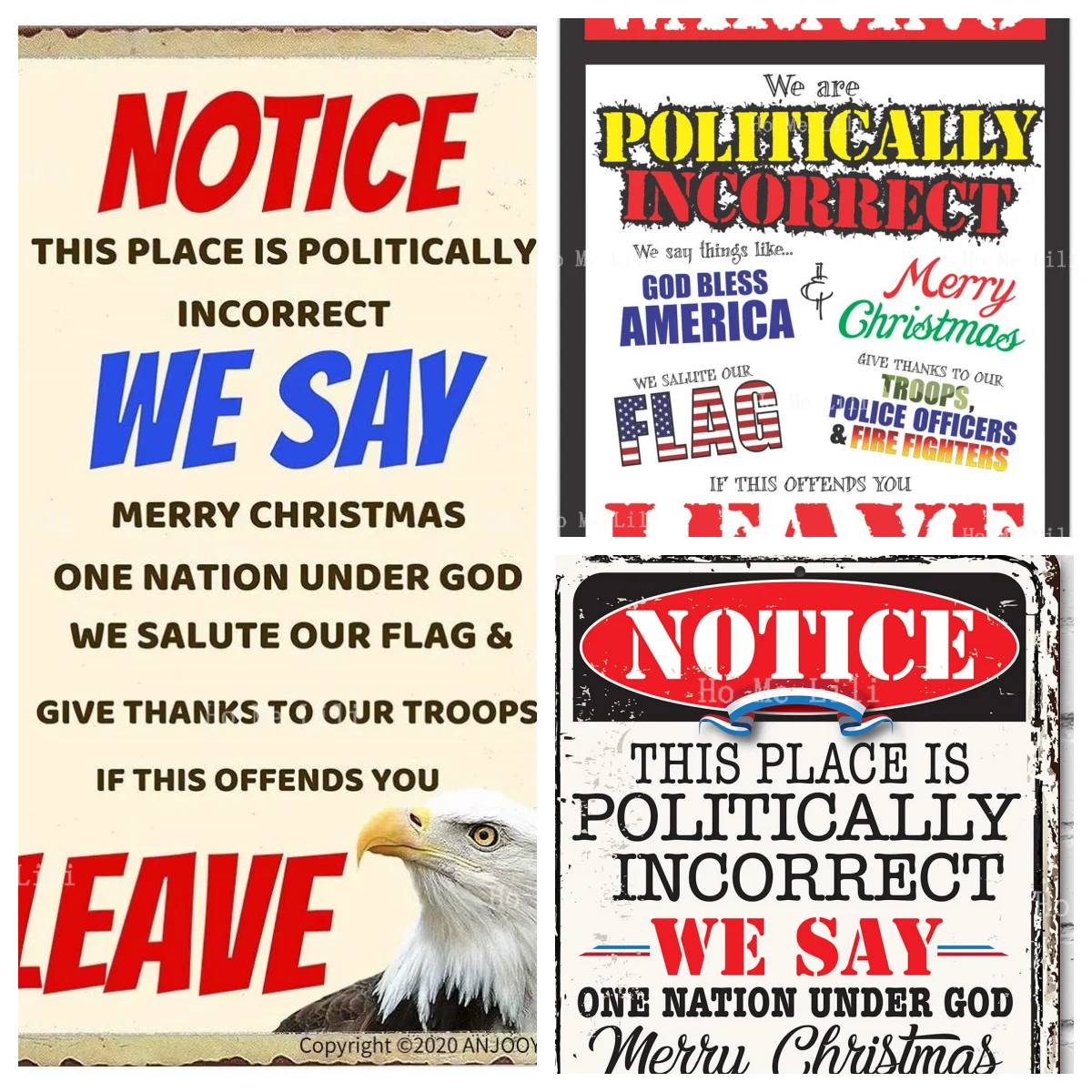 This Place Is Politically Incorrect Metal Tin Signs Vintage Funny Plaque Poster For Indoor Outdoor Yard Man Cave Garage